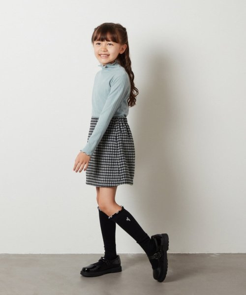 a.v.v(KID'S)(アー・ヴェ・ヴェキッズ)/[120－130]【セットアップ対応】シャギーチェック台形スカート/img16