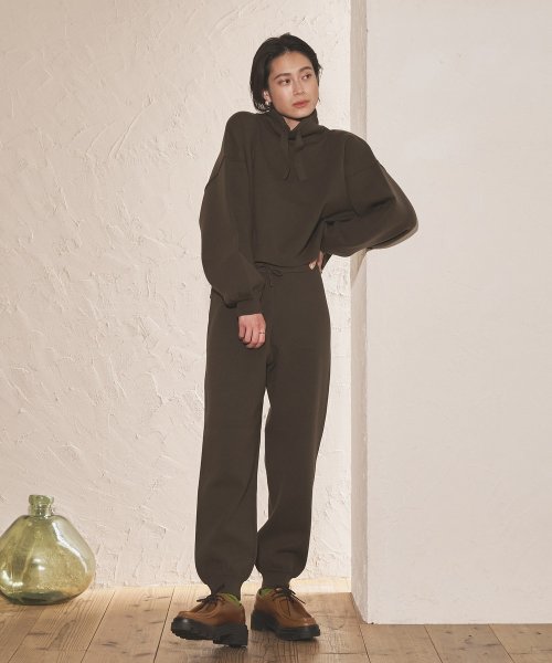 【Audrey and John Wad】スムースニットジョガーパンツ －洗濯機洗い可－ H164 B79 W58 H82