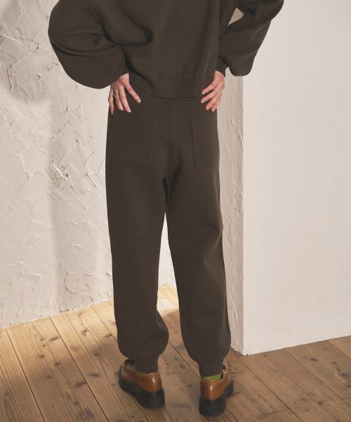 【Audrey and John Wad】スムースニットジョガーパンツ －洗濯機洗い可－ H164 B79 W58 H82