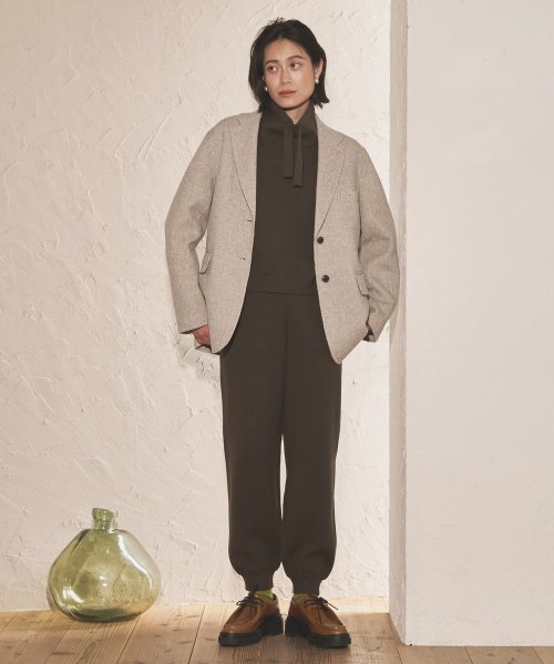 【Audrey and John Wad】スムースニットジョガーパンツ －洗濯機洗い可－ H164 B79 W58 H82