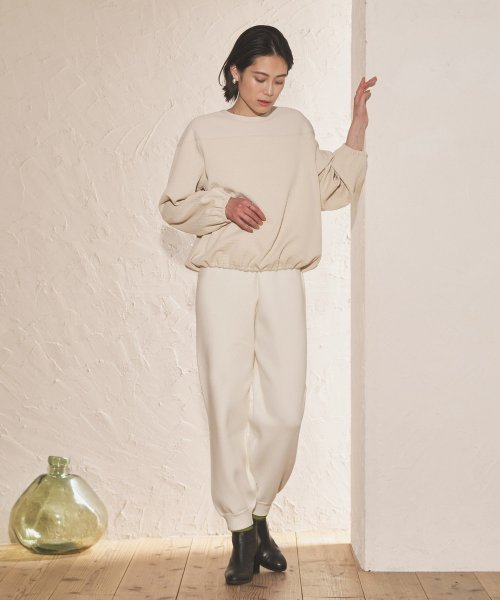 【Audrey and John Wad】スムースニットジョガーパンツ －洗濯機洗い可－ H164 B79 W58 H82