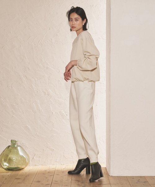 【Audrey and John Wad】スムースニットジョガーパンツ －洗濯機洗い可－ H164 B79 W58 H82