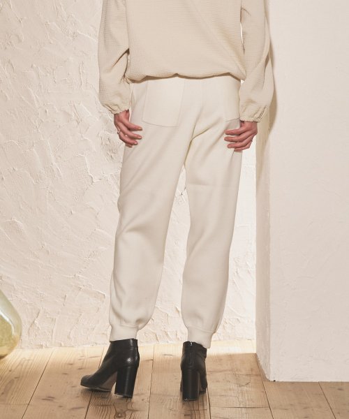 【Audrey and John Wad】スムースニットジョガーパンツ －洗濯機洗い可－ H164 B79 W58 H82