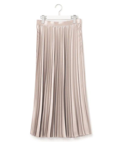 【洗える】レザーライク プリーツスカート 