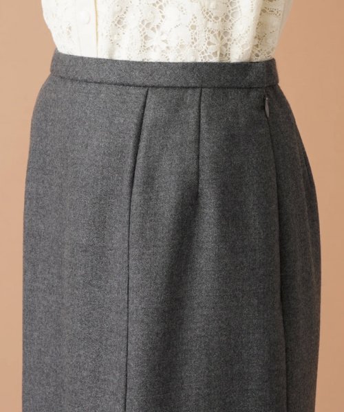 プリーツヘム切替スカ－ト 