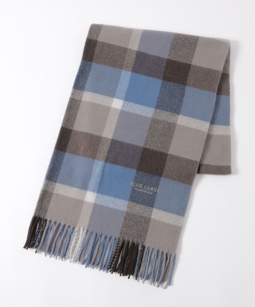 クレストブリッジチェックウォッシャブルカシミヤストール 