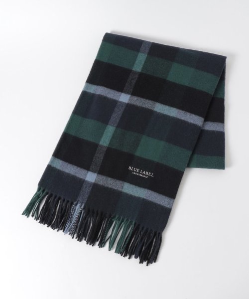 クレストブリッジチェックウォッシャブルカシミヤストール 