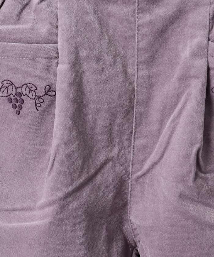ストレッチ別珍刺繍入りパンツ(110－130cm)(505658147) | ズッパ ディ