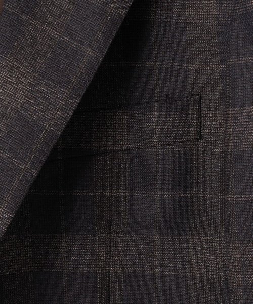 【ソフトタッチツイスト】モダンアイビーチェック ジャケット ソフトタッチツイスト