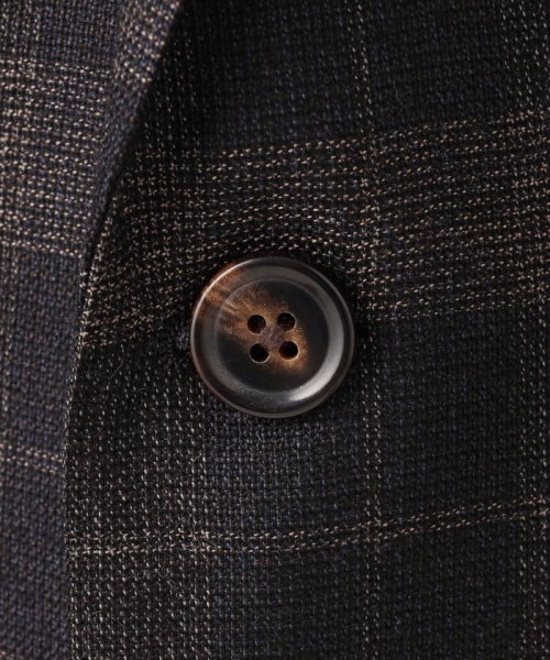 【ソフトタッチツイスト】モダンアイビーチェック ジャケット ソフトタッチツイスト