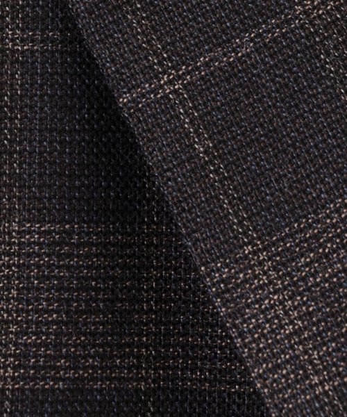 【ソフトタッチツイスト】モダンアイビーチェック ジャケット ソフトタッチツイスト