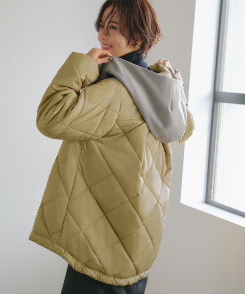 RUIRUE BOUTIQUE(ルイルエブティック)/ダンボールニット×ライトサーモキルティングジャケット(D1296)/img08