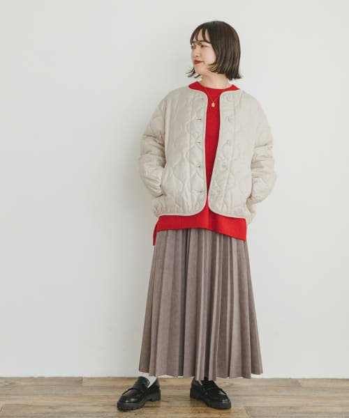 ITEMS URBANRESEARCH(アイテムズ アーバンリサーチ（レディース）)/フェイクスエードプリーツスカート/img04