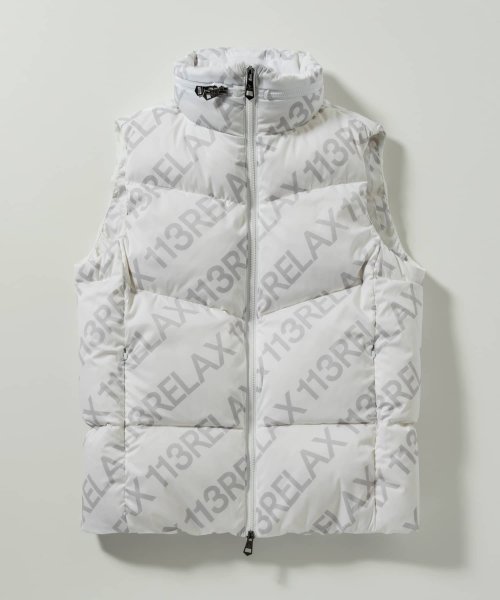 1PIU1UGUALE3 RELAX(ウノピゥウノウグァーレトレ リラックス)総柄ダウンベスト シップス　メン/SHIPS: ウールファブリック ダウン ジャケット ZYX1530257996(11736円)