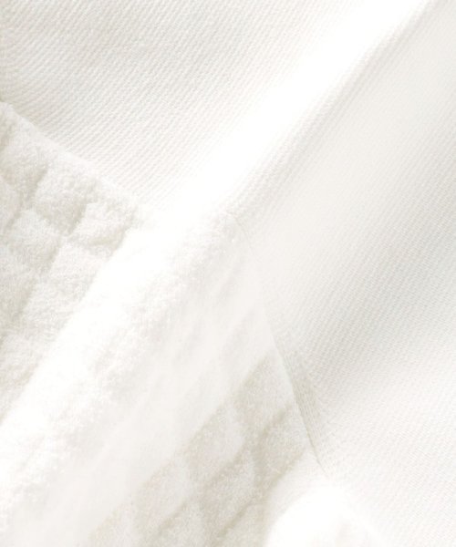 〈手洗い可能〉キルティング コンビ ニット ジャケット 