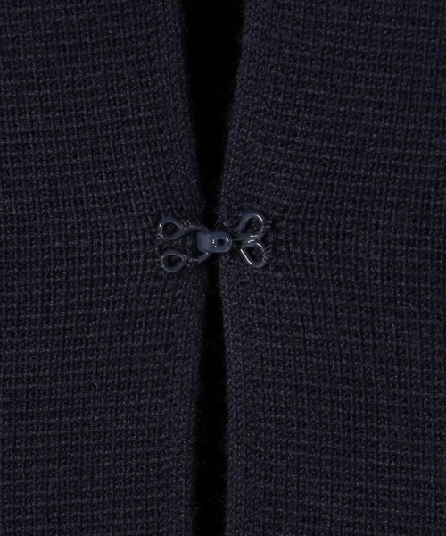 〈手洗い可能〉キルティング コンビ ニット ジャケット 