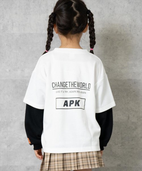 ANAP KIDS(アナップキッズ)/APK袖レイヤード裏毛トップス/img04