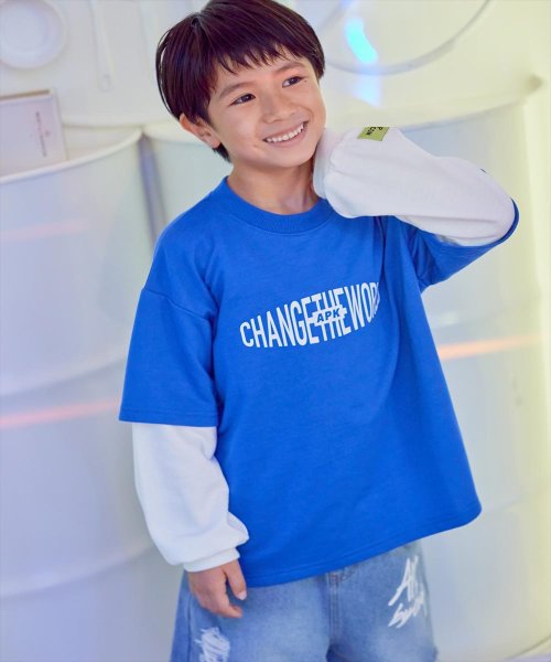 ANAP KIDS(アナップキッズ)/APK袖レイヤード裏毛トップス/img08