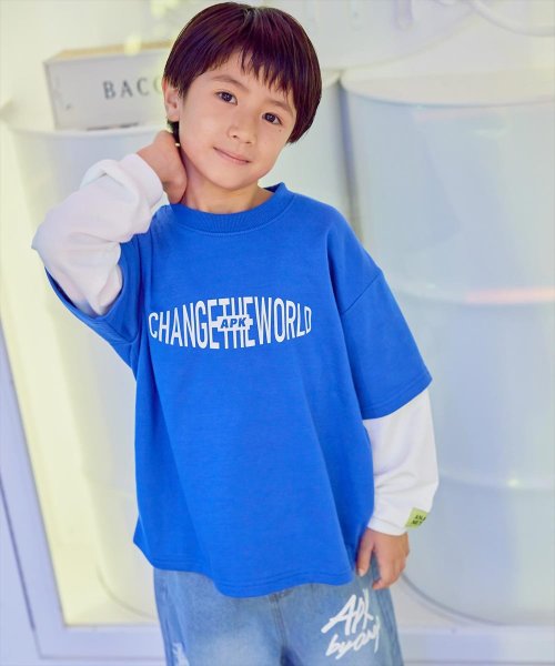 ANAP KIDS(アナップキッズ)/APK袖レイヤード裏毛トップス/img09