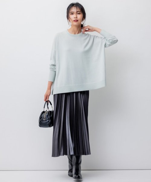 NIJYUSANKU（SMALL SIZE）(23区（小さいサイズ）)/【WEB限定カラーあり/洗える】ウーステッドウール ビッグシルエット ニット/img14