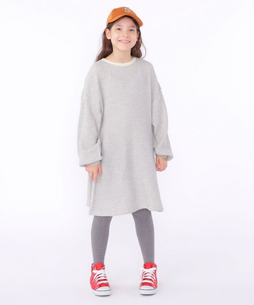 SHIPS KIDS(シップスキッズ)/SHIPS KIDS:140～150cm / ポコポコ ワッフル ワンピース/img05