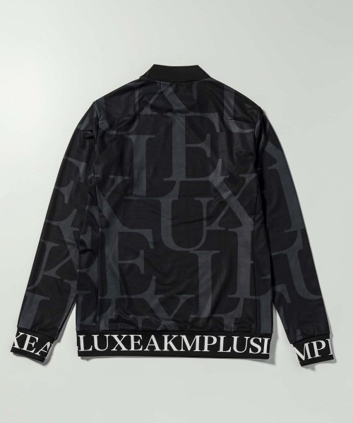 LUXEAKMPLUS(LUXEAKMPLUS)/LUXEAKMPLUS(リュクスエイケイエムプラス)ゴルフ 裾ロゴ総柄モックネックTシャツ/img09