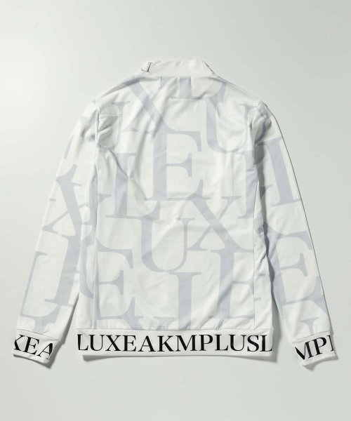 LUXEAKMPLUS(LUXEAKMPLUS)/LUXEAKMPLUS(リュクスエイケイエムプラス)ゴルフ 裾ロゴ総柄モックネックTシャツ/img12