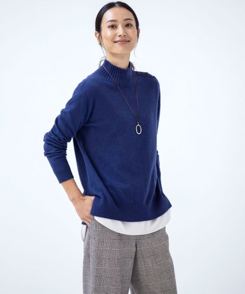 J.PRESS LADIES（LARGE SIZE）(J．プレス　レディス（大きいサイズ）)/【洗える】WOOL BLEND AIR ハイネック ニット/img07