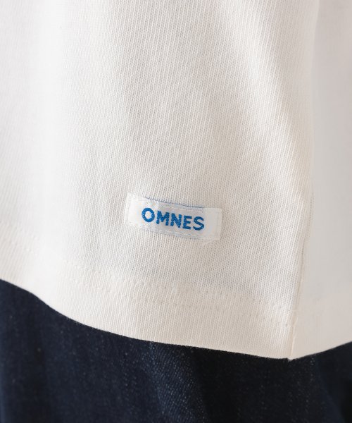 OMNES(オムネス)/【OMNES】バスク生地 ボックスカットソー 長袖Tシャツ ボーダー 無地/img58