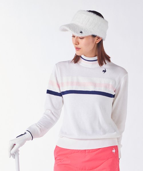 le coq sportif GOLF (ルコックスポルティフ（ゴルフ）)/ふわふわラインセーター/img01