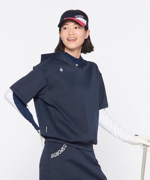 le coq sportif GOLF (ルコックスポルティフ（ゴルフ）)/スフレダンボール半袖フーディー/img01