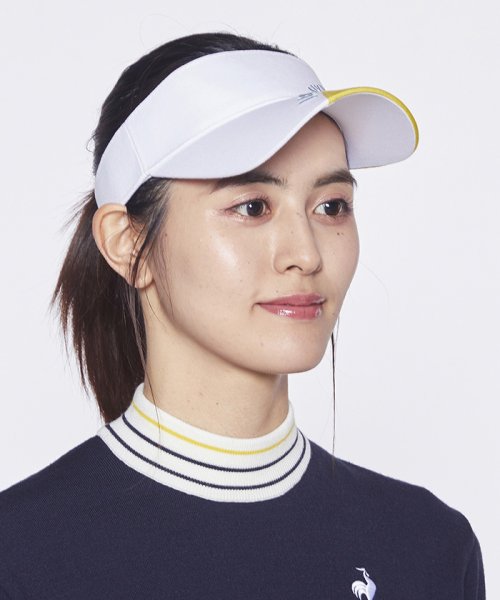 le coq sportif GOLF (ルコックスポルティフ（ゴルフ）)/【池田エライザ着用】シーズンモチーフ切り替えサンバイザー/img01