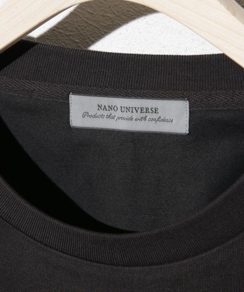 nano・universe(ナノ・ユニバース)/布帛ドッキングTシャツ 長袖/img06