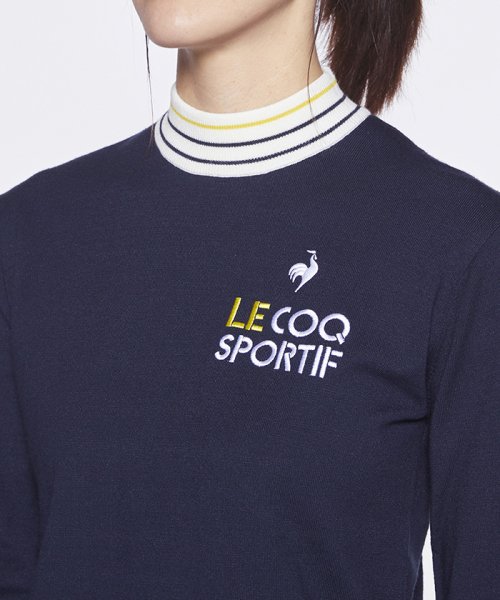 le coq sportif GOLF (ルコックスポルティフ（ゴルフ）)/襟ボーダーハイネックセーター/img23