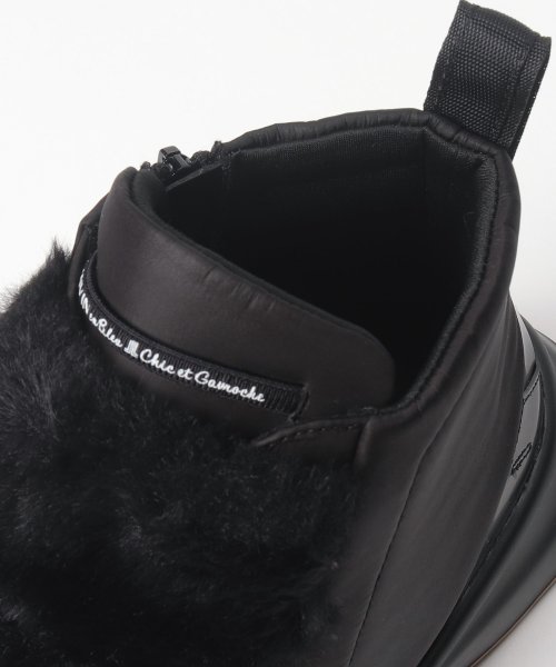 フェイクファーモチーフハイカットスニーカー シューズ T1265480055(9724円)