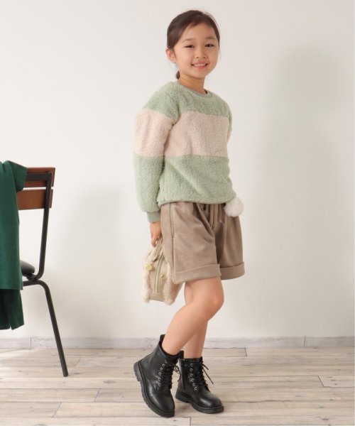 ikka kids(イッカ　キッズ)/フェイクファー切り替えプルオーバー（120〜160cm）/img10