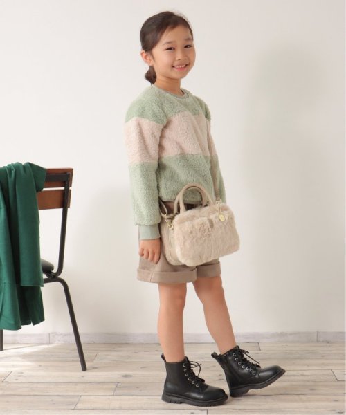 ikka kids(イッカ　キッズ)/フェイクファー切り替えプルオーバー（120〜160cm）/img11