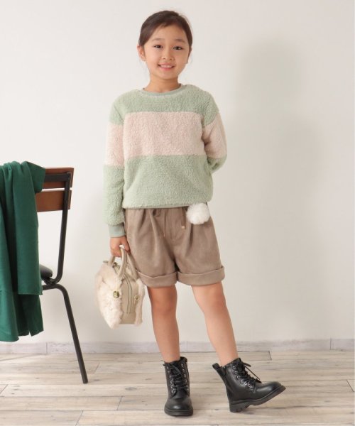 ikka kids(イッカ　キッズ)/フェイクファー切り替えプルオーバー（120〜160cm）/img13