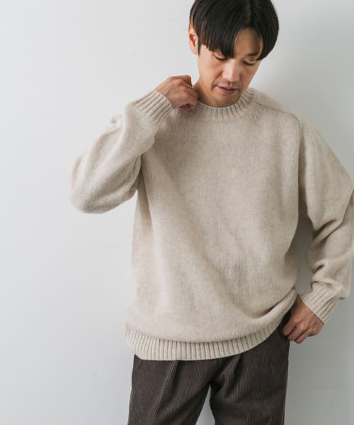 URBAN RESEARCH DOORS(アーバンリサーチドアーズ)/『4サイズ展開』手洗い可 WOOL100% クルーネックニット/img04