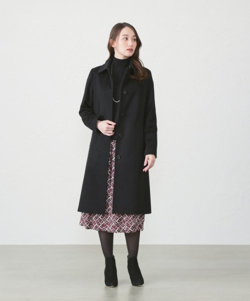 【アラシャンカシミヤ】カシミヤ　ステンカラーコート アラシャンカシミヤ