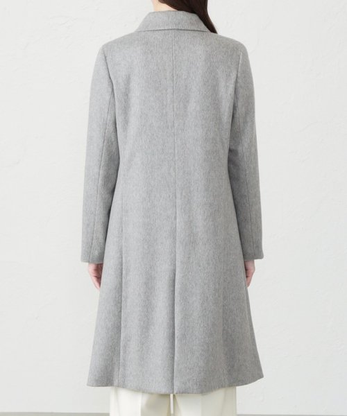 【アラシャンカシミヤ】カシミヤ　ステンカラーコート アラシャンカシミヤ