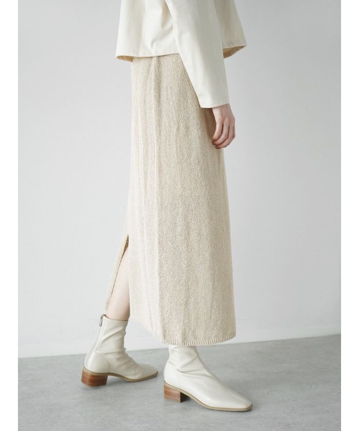 Summer knit slit skirt(505597672) | フィーカ(FIKA.) - MAGASEEK