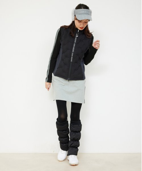 【撥水】【保温】ナイロンストレッチダウンベスト 