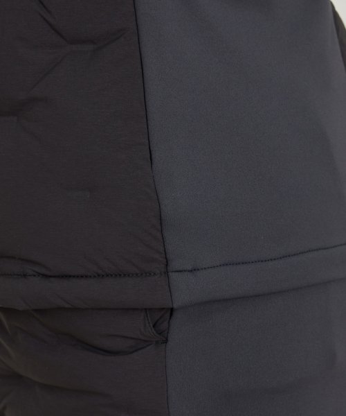 【撥水】【保温】ナイロンストレッチダウンベスト 