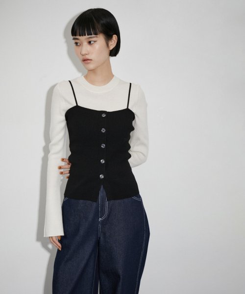 〈SETアイテム〉キャミソールセットクロップドカーディガン カーディガン キャミソール size