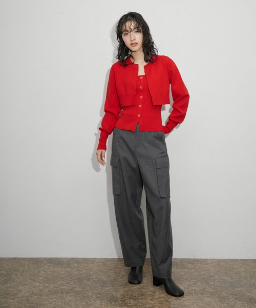 〈SETアイテム〉キャミソールセットクロップドカーディガン カーディガン キャミソール size