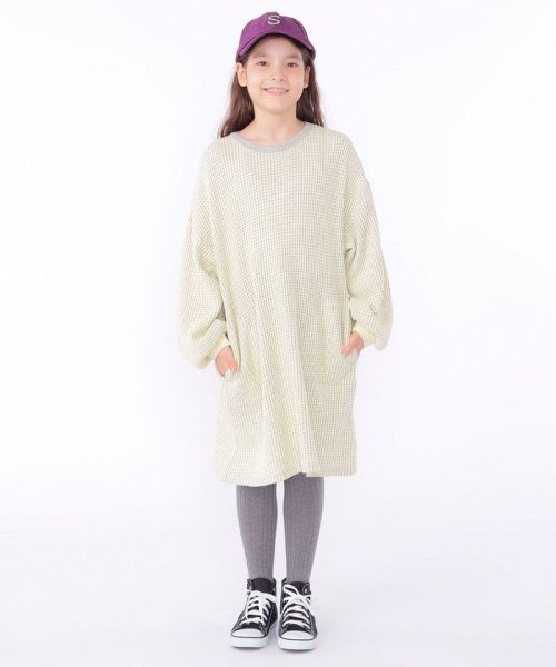 SHIPS KIDS(シップスキッズ)/SHIPS KIDS:140～150cm / ポコポコ ワッフル ワンピース/img14