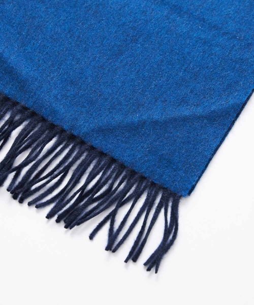 リバーシブルカシミヤマフラー 