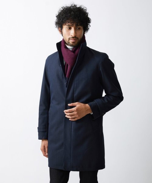 リバーシブルカシミヤマフラー 