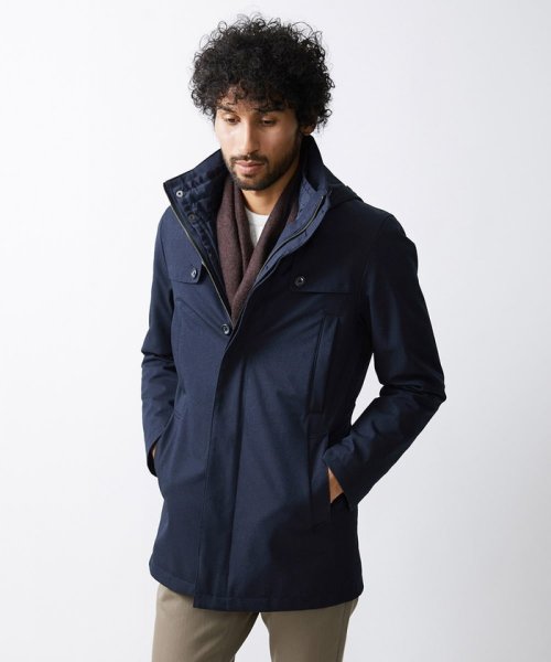 リバーシブルカシミヤマフラー 